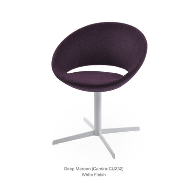 Crescent 4 Star Swivel Chair Fabric by SohoConcept - New