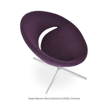 Crescent 4 Star Swivel Chair Fabric by SohoConcept - New