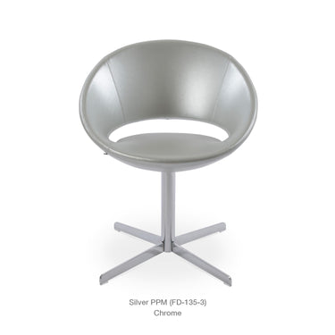 Crescent 4 Star Swivel Chair Leather by SohoConcept - New