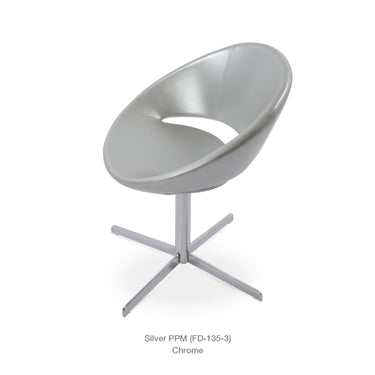 Crescent 4 Star Swivel Chair Leather by SohoConcept - New