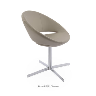 Crescent 4 Star Swivel Chair Leather by SohoConcept - New