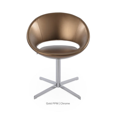 Crescent 4 Star Swivel Chair Leather by SohoConcept - New