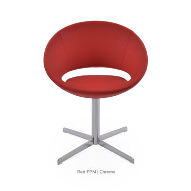 Crescent 4 Star Swivel Chair Leather by SohoConcept - New