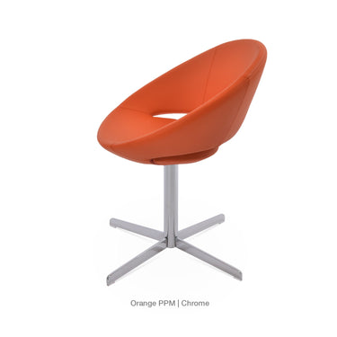 Crescent 4 Star Swivel Chair Leather by SohoConcept - New