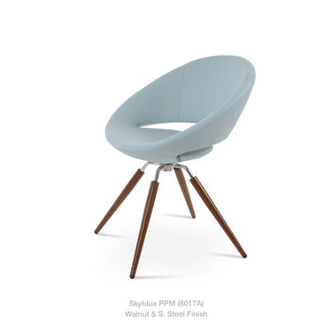 Crescent Carrot Swivel Chair Leather by SohoConcept - New