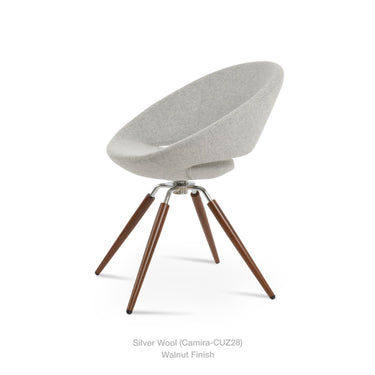 Crescent Carrot Swivel Chair Fabric by SohoConcept - New