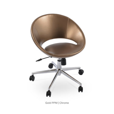 Crescent Office Chair Leather by SohoConcept - New