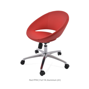 Crescent Office Chair Leather by SohoConcept - New