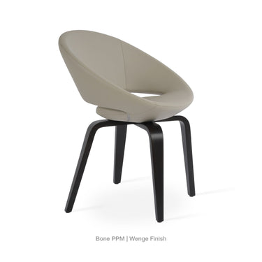 Crescent Plywood Chair Leather by SohoConcept - New