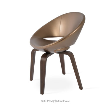 Crescent Plywood Chair Leather by SohoConcept - New