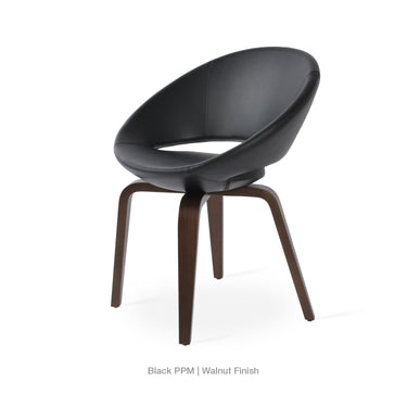 Crescent Plywood Chair Leather by SohoConcept - New