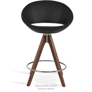 Crescent Pyramid Stools Leather by SohoConcept - New