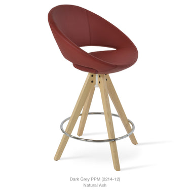 Crescent Pyramid Stools Leather by SohoConcept - New