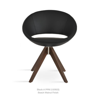 Crescent Pyramid Swivel Chair Leather by SohoConcept - New