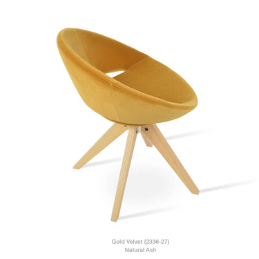 Crescent Pyramid Swivel Chair Fabric by SohoConcept - New