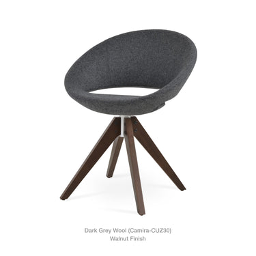 Crescent Pyramid Swivel Chair Fabric by SohoConcept - New