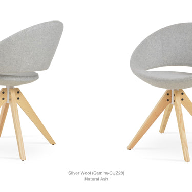 Crescent Pyramid Swivel Chair Fabric by SohoConcept - New
