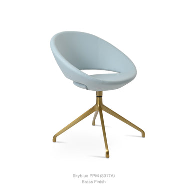 Crescent Spider Swivel Chair Leather by SohoConcept - New