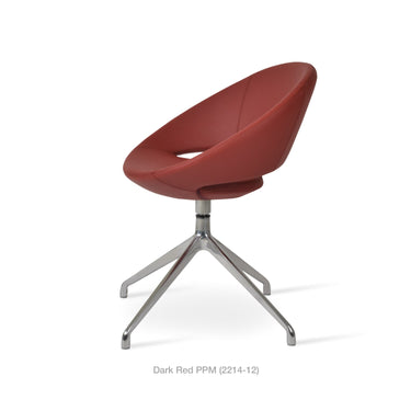 Crescent Spider Swivel Chair Leather by SohoConcept - New
