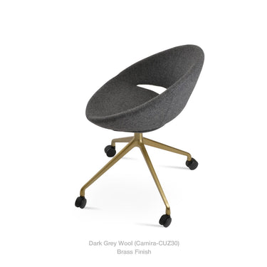 Crescent Spider Swivel Chair Fabric by SohoConcept - New