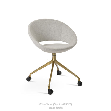 Crescent Spider Swivel Chair Fabric by SohoConcept - New