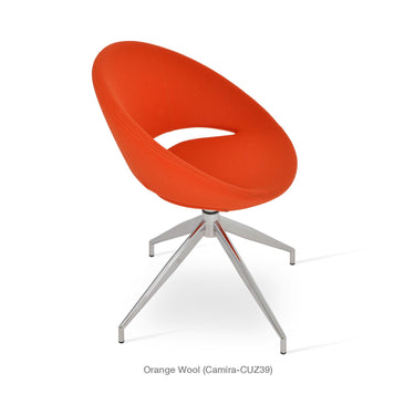 Crescent Spider Swivel Chair Fabric by SohoConcept - New