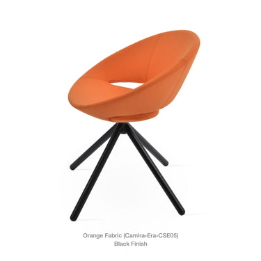 Crescent Stick Swivel Chair Fabric by SohoConcept - New