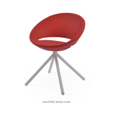Crescent Stick Swivel Chair Leather by SohoConcept - New