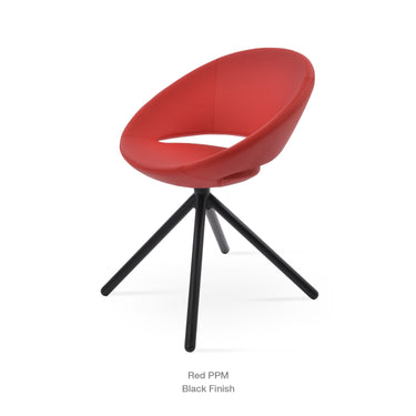 Crescent Stick Swivel Chair Leather by SohoConcept - New