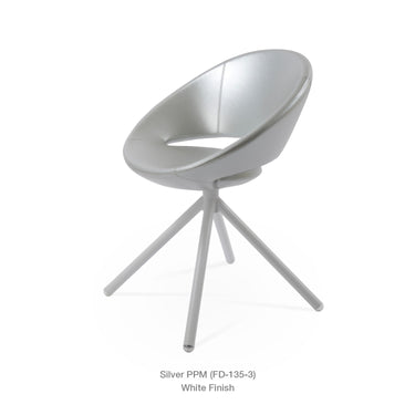 Crescent Stick Swivel Chair Leather by SohoConcept - New