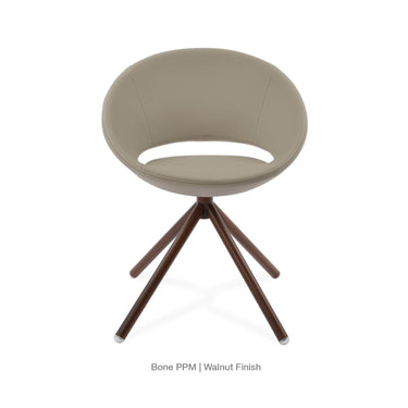 Crescent Stick Swivel Chair Leather by SohoConcept - New