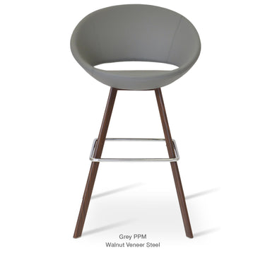 Crescent Sword Stools Leather by SohoConcept - New