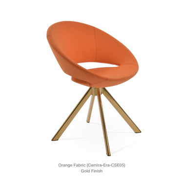 Crescent Sword Swivel Chair Fabric by SohoConcept - New