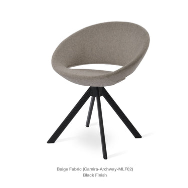 Crescent Sword Swivel Chair Fabric by SohoConcept - New