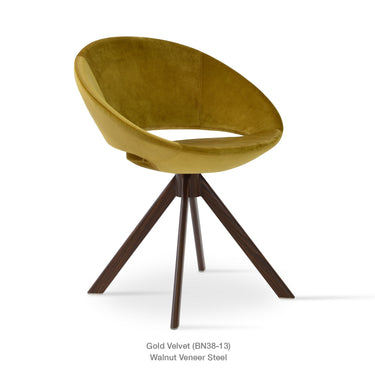 Crescent Sword Swivel Chair Fabric by SohoConcept - New