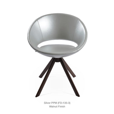Crescent Sword Swivel Chair Leather by SohoConcept - New