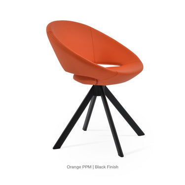 Crescent Sword Swivel Chair Leather by SohoConcept - New