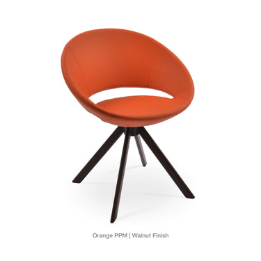 Crescent Sword Swivel Chair Leather by SohoConcept - New