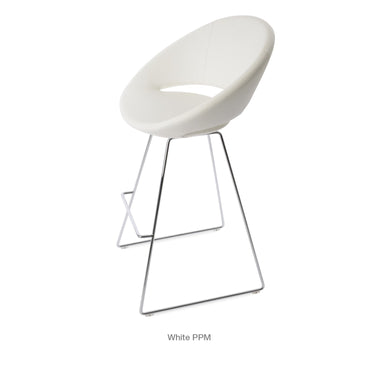 Crescent Wire Stools Leather by SohoConcept - New