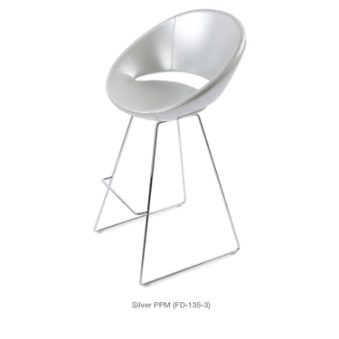 Crescent Wire Stools Leather by SohoConcept - New