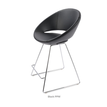 Crescent Wire Stools Leather by SohoConcept - New
