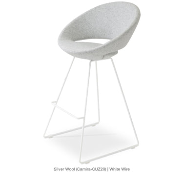 Crescent Wire Stools Fabric by SohoConcept - New