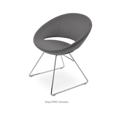 Crescent Wire Chair Leather by SohoConcept - New