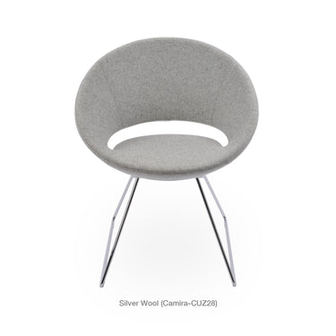 Crescent Wire Chair Fabric by SohoConcept - New