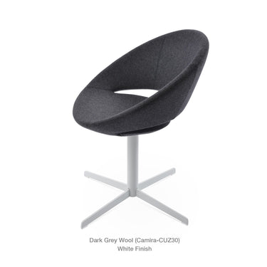 Crescent 4 Star Swivel Chair Fabric by SohoConcept - New
