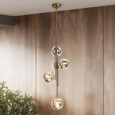 Glam Brass Pendant Light for Kitchen Island 