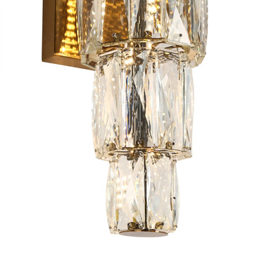 Decorative Brass Wall Sconce with Crystals HA05188