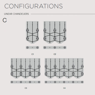 Rakumba Indre Linear Chandelier C4
