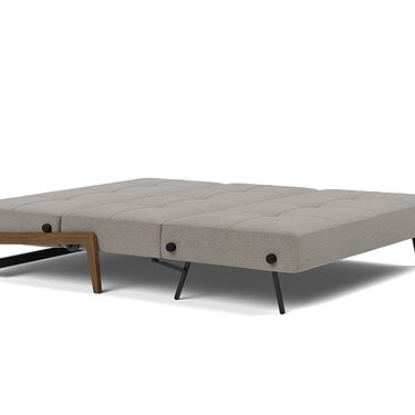 Queen-size convertible sofa bed in 521 Mixed Dance Grey with Scandinavian-inspired design