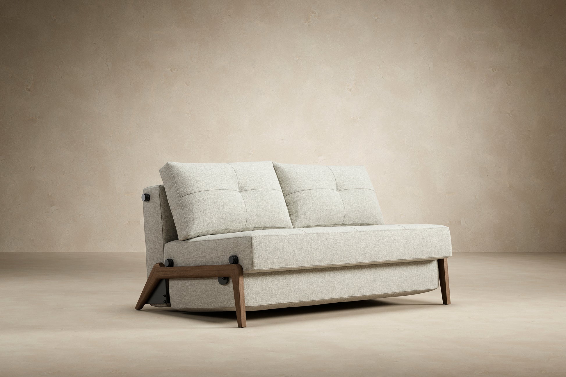 Innovation Living Cubed Full Sofa Bed With Dark Wood Legs